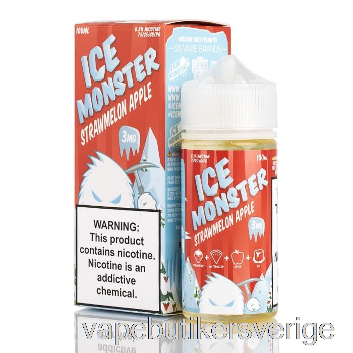 Vape Sverige Is Halmmelon äpple - Ismonster - 100ml 6mg